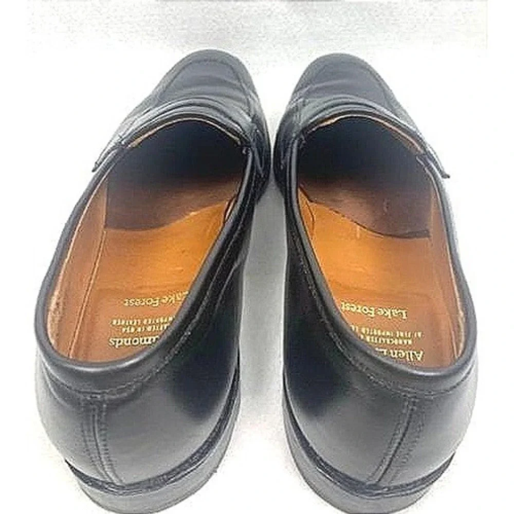 Allen Edmonds Men's Lake Forest Black Leather Penny Loafers Dress Shoes Size 11‎